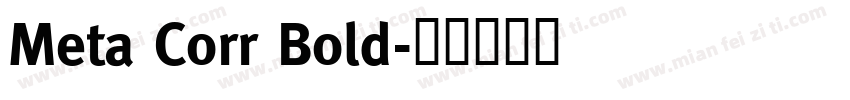 Meta Corr Bold字体转换